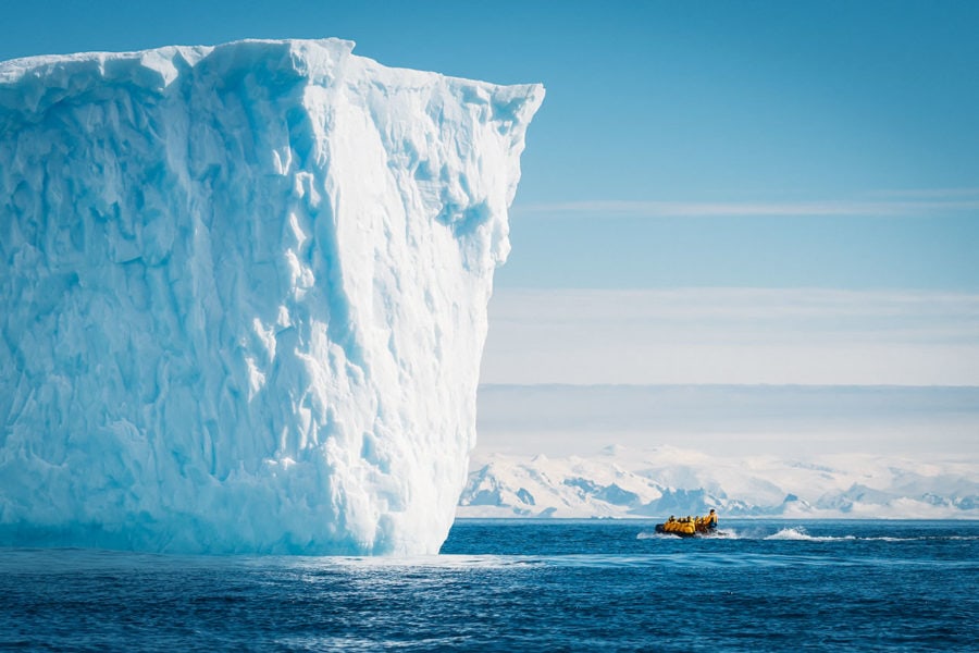 Antarctic Iceberg Cliff