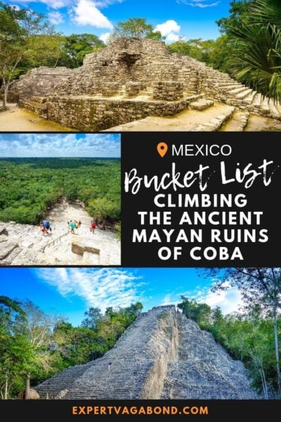 Coba Ruins Guide: Climbing Ancient Pyramids In Mexico #Mexico #Coba #Pyramids