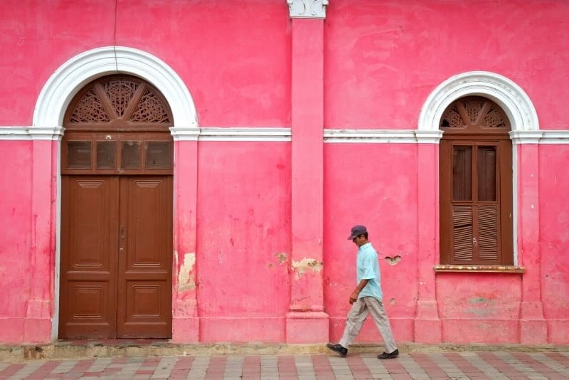 granada buildings pink