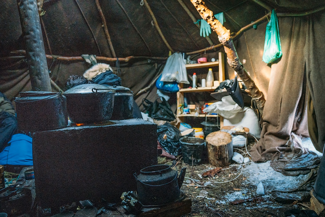 Inside the Yurt