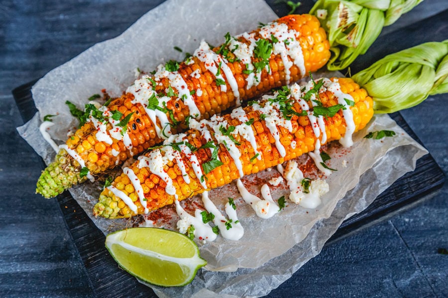 Elote Corn in Mexico