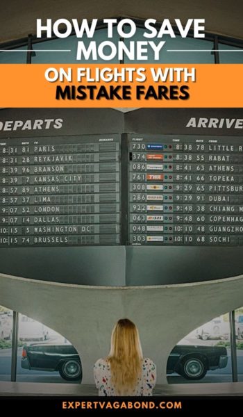 Learn how to save money on flights with mistake fares. #Mistakefares #Budgettravel #Flying