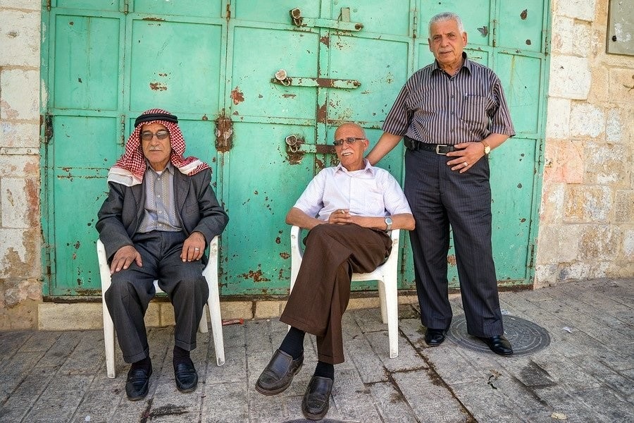 Palestine Hebron Old Men