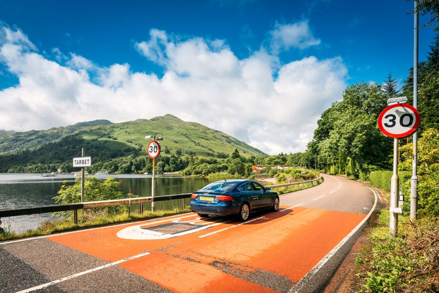 Driving the Highlands of Scotland