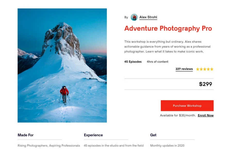 Adventure Photography Online Course