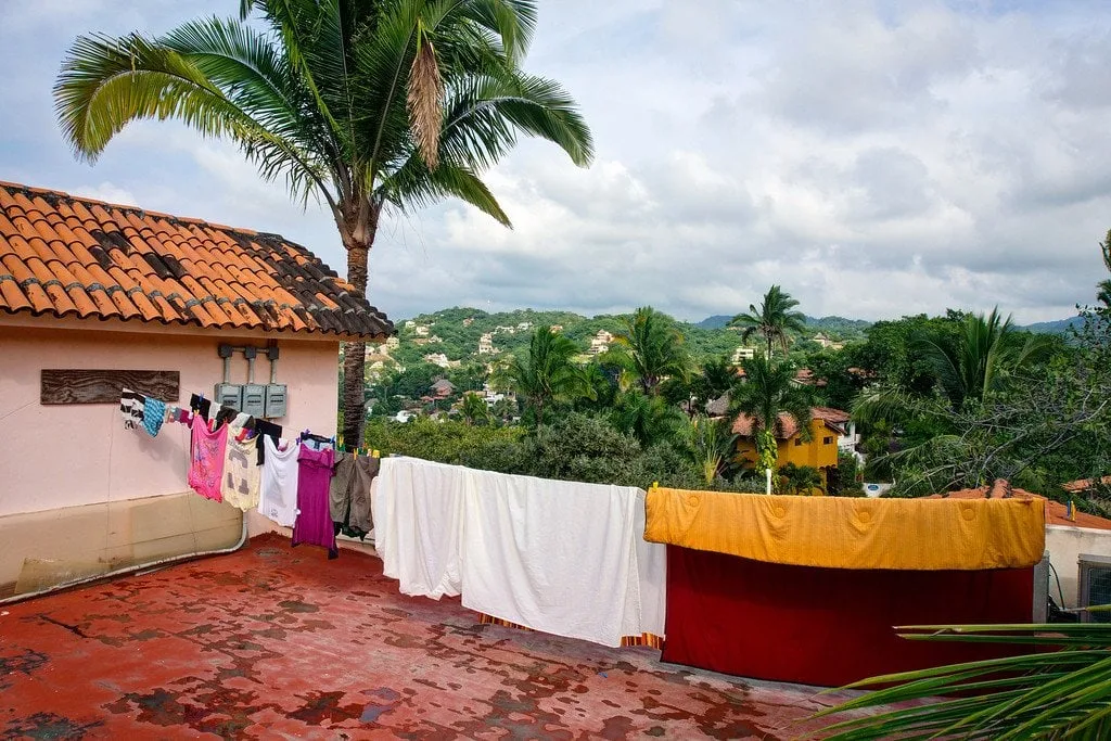 Line Dry Laundry in Mexico