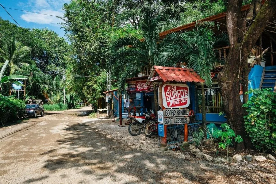 Surf shop in Nosara costa rica.