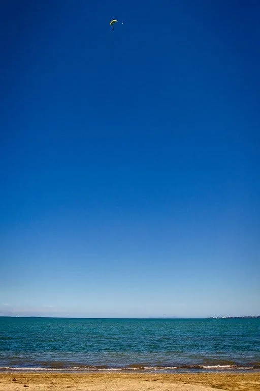 Skydiver Landing Fiji